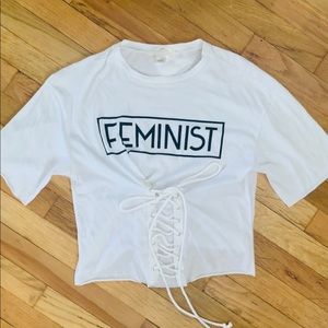 NWT Gaze Feminist tee